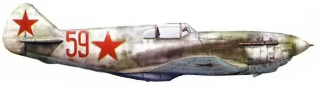 7 ЛаГГ3 29й серии с бортовым номером 59 красного цвета капитана Игоря - фото 96