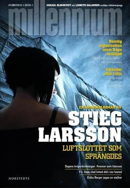 Stieg Larsson Luftslottet som sprängdes обложка книги