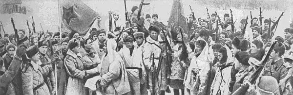 Утром 20 января части 2й ударной армии и 42й армии встретились в районе Ропши - фото 89