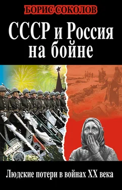 Борис Соколов СССР и Россия на бойне. Людские потери в войнах XX века обложка книги