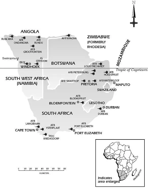 SAAF AFBs in SOUTHERN AFRICA ANGOLA AND NORTHERN SOUTH WEST AFRICA A BRIEF - фото 2