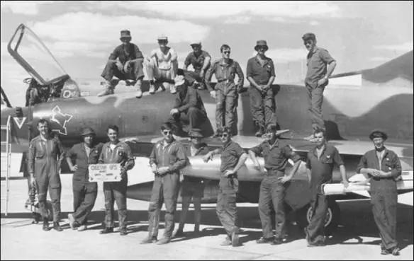 This historic photo shows the four pilots and 12 ground crew of 2 Squadron who - фото 47