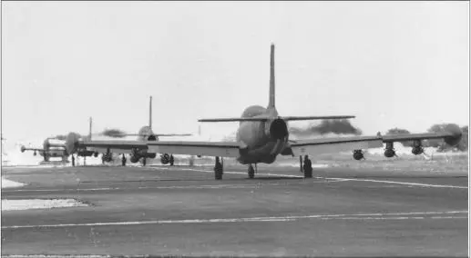 Armed Impala Mk II aircraft taxiing for takeoff at AFB Ondangwa 1982 Photo - фото 71