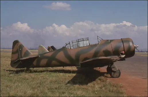 NA Harvard camouflaged in Dark Earth and Dark Green used during the 19756 - фото 127