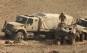 389 Above the scene just after the mine explosion under Sergeant Lee - фото 114