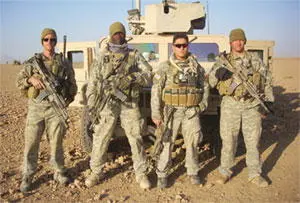 52 Four scouts from 1 Fury with their Humvee before it struck a mine killing - фото 127