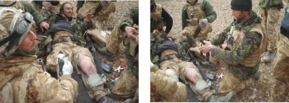 623 Corporal Gardiner pictured right just minutes before his death as he - фото 136