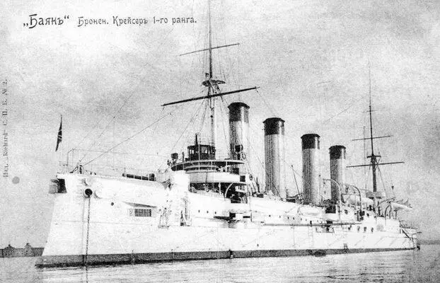 Броненосный крейсер Баян перед РусскоЯпонской войной два фото вверху На - фото 46