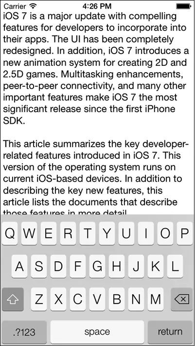 Рис 156Клавиатура наполовину занимающая текстовый вид - фото 56