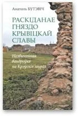 Анатоль Бутэвіч Раскіданае гняздо крывіцкай славы обложка книги