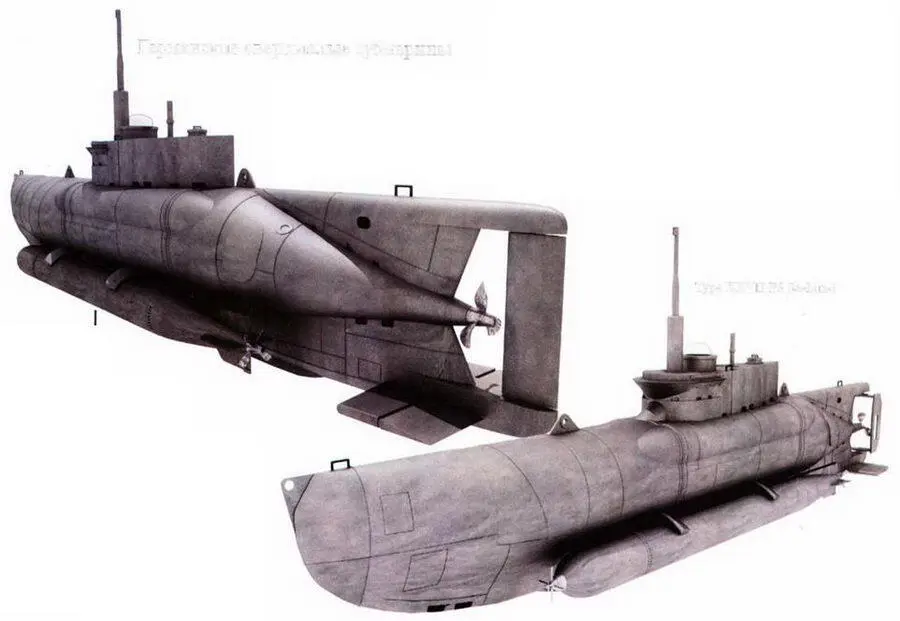 Type XXVII В5 Seehund Molch KFl 1412 Lehrkdo 400 ноябрь 1944 г - фото 104