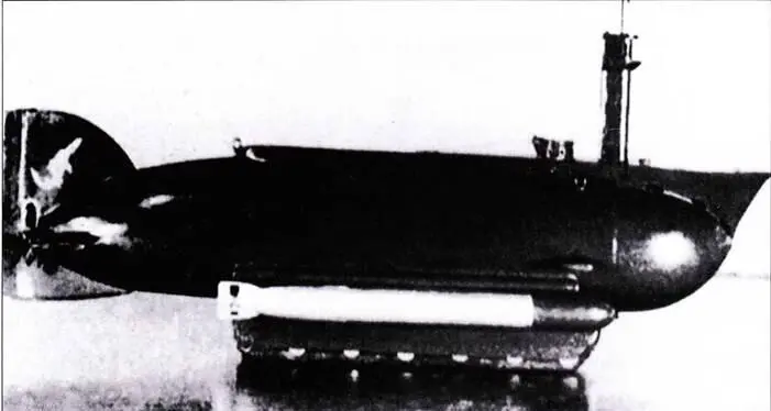 Амфибия Seeteufel с торпедой G7e Schwertwal I В 1943 г оберлейтенант - фото 69