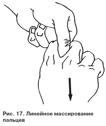 Зоны массирования Пальцы рук и ног Линейное массирование межреберных - фото 18