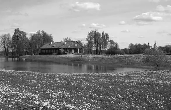 Тригорское Вид на барский дом и фабричный пруд Фото 2007 г Прасковья - фото 77