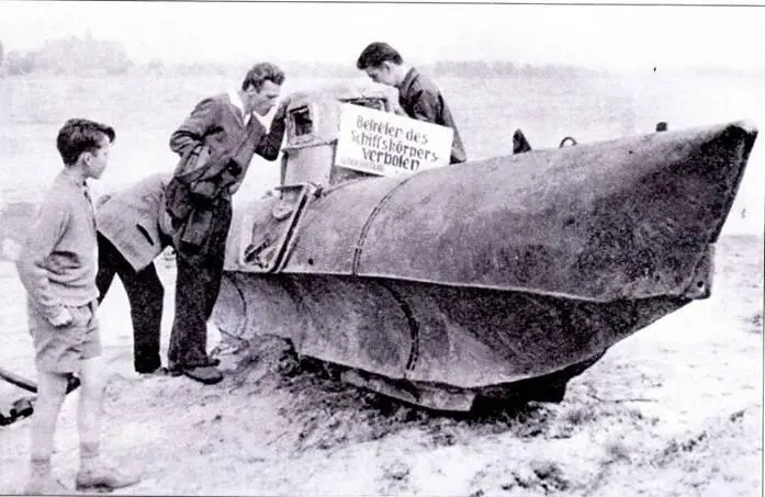 Сверхмалая подводная лодка Biber Лондон июнь 1945 г Сверхмалая подводная - фото 100