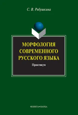 Светлана Рябушкина Морфология современного русского языка: практикум обложка книги