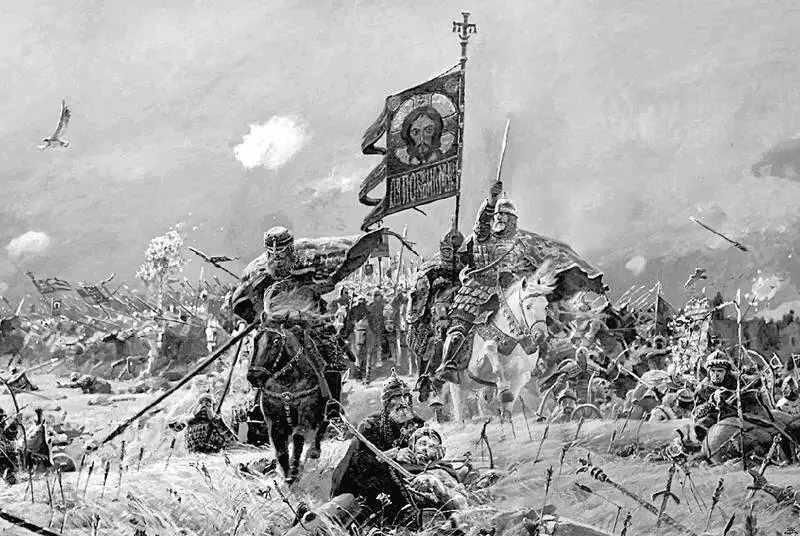 Куликово поле Художник П Рыженко Предстоял путь домой Сколько верст надо - фото 29