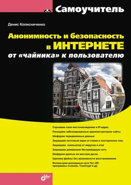 Денис Колисниченко Анонимность и безопасность в Интернете. От «чайника» к пользователю обложка книги