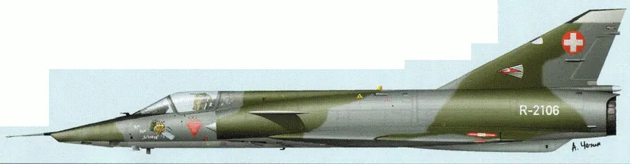 Мираж IIIRS из 10й эскадрильи ВВС Швейцарии 1982 г Мираж IIIEА - фото 79