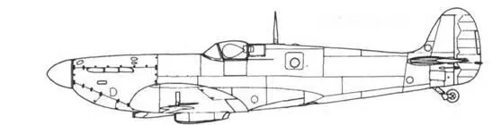 Spifire PR IDPR IV расположение камер в нижней части самолета Spifire - фото 119