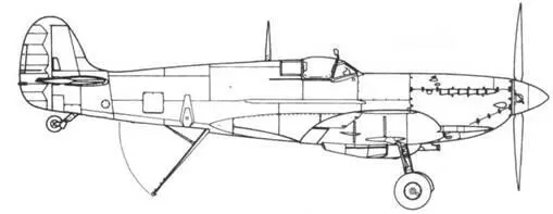 Seafire LII Seafire LRII Seafire III раннего выпуска - фото 146