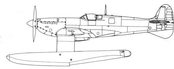 Поплавковый Spitfire VB первоначальный вид Поплавковый Spitfire VB - фото 151