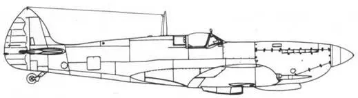 Spitfire IXC вариант для СССР с коротковолновой радиостанцией Spitfire FR - фото 225