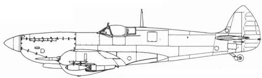 Spitfire LF IXC поздних серий с подвесным баком на 90 галлонов Spitfire LF - фото 227