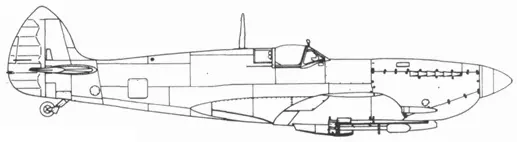 Spitfire LF IXELF XVIE ранних серий с ракетами Spitfire LF IXC МК210 с - фото 229