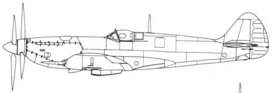 Spitfire IX со сдвоенным винтом машина переделана из Мк V Поплавковый - фото 245