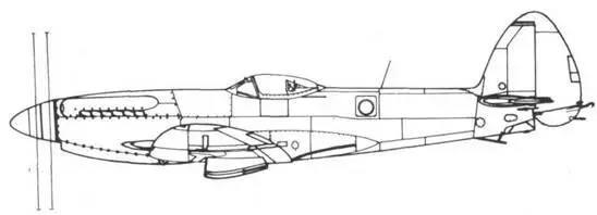 Seafire F 47 серийный Seafire F 47 серийный под крыльями два бака по - фото 289