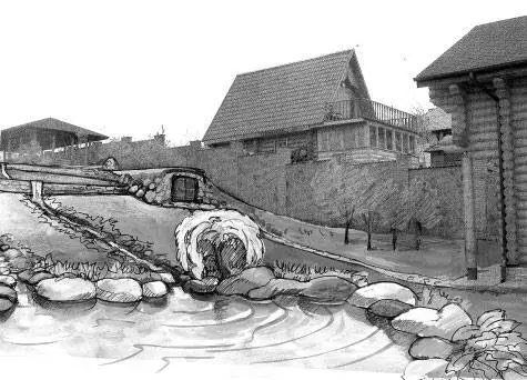 Рис 10 Установка опорных столбов забора 1 столбы большого диаметра а - фото 16