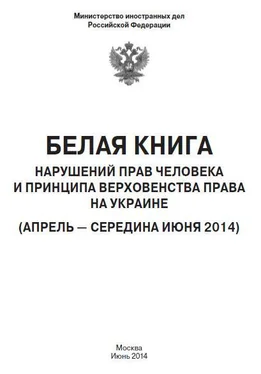 МИД РФ «Белая книга» нарушений прав человека и принципа верховенства права на Украине - 2 обложка книги