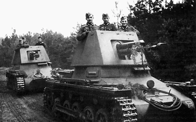 Немецкая противотанковая САУ Panzerjager I с 47мм чехословацкой пушкой - фото 14