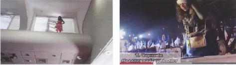 Т Черновол на подоконнике в зале заседаний Киевсовета куда она пробралась - фото 35