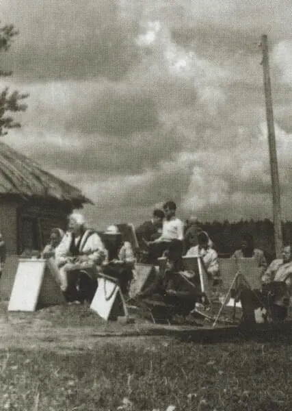 Красный Стан Занятия Студии Э Белютина 1959 г Красный Стан Э Белютин и - фото 16