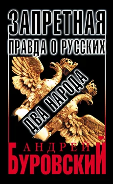 Андрей Буровский Запретная правда о русских: два народа обложка книги