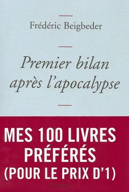 Frédéric Beigbeder Premier bilan après l'apocalypse обложка книги