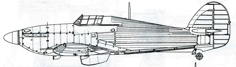 Hawker Hurricane MkIIB советский вариант с четырьмя 127мм пулеметами БС и с - фото 56