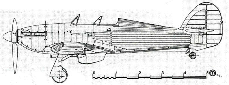 Hawker Hurricane MkIIB УТИ советский учебный вариант Hawker Sea Hurricane - фото 60