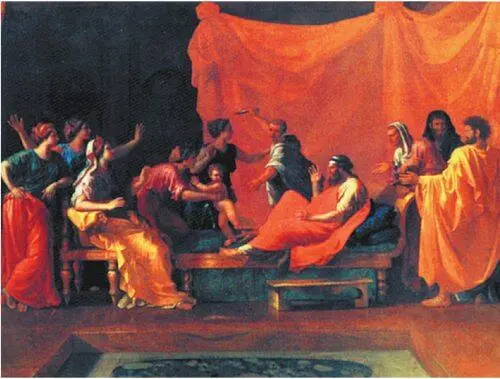 Маленький Моисей наступает на корону фараона Никола Пуссен 1645 год Лувр - фото 423