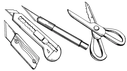 Рисунок 1 Резак ножницы с фигурными лезвиями и макетный нож Фотографии - фото 3