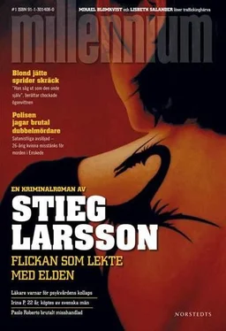 Stieg Larsson Flickan som lekte med elden обложка книги