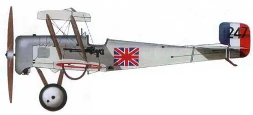 Английский истребитель Бристоль Скаут С 1247 морская авиация 1915 год - фото 105