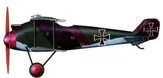 Германский истребитель Роланд DII 1918 год Английский эскортный - фото 117
