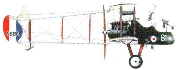 Английский истребитель FE2b 4883 20я эскадрилья 1916 год Французский - фото 119