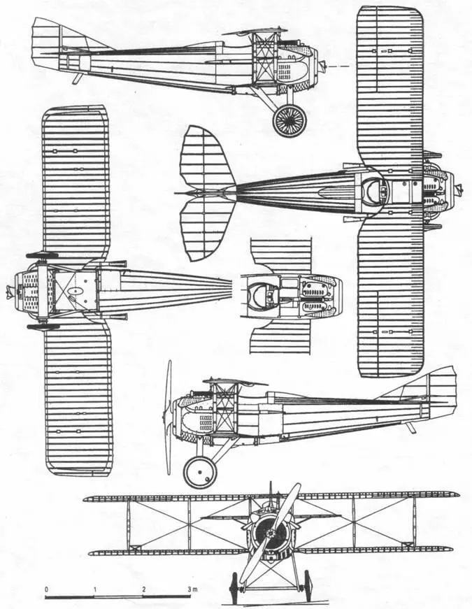 SPAD 7C1 Тактикотехнические данные самолета S7 двигатель 110 кВт Сухая - фото 57