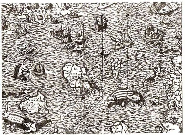 Рис 2 Карта Лефери к книге Олая Магнуса XVI век Кроме того в средневековой - фото 2