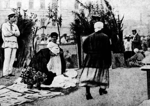 Торговля на КаретнойСадовой улице 1921 Улица Моховая Слева флигель - фото 6