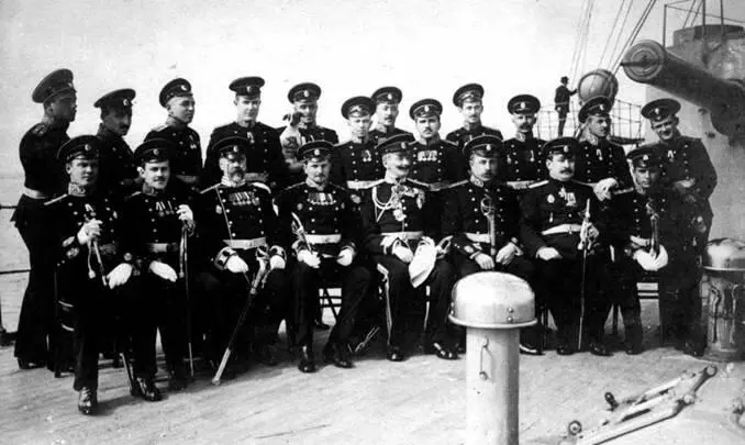 Офицеры крейсера Кагул Бронепалубный крейсер Iго ранга Кагул - фото 76